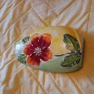 9" Vase. Glass Decorative, Colorful